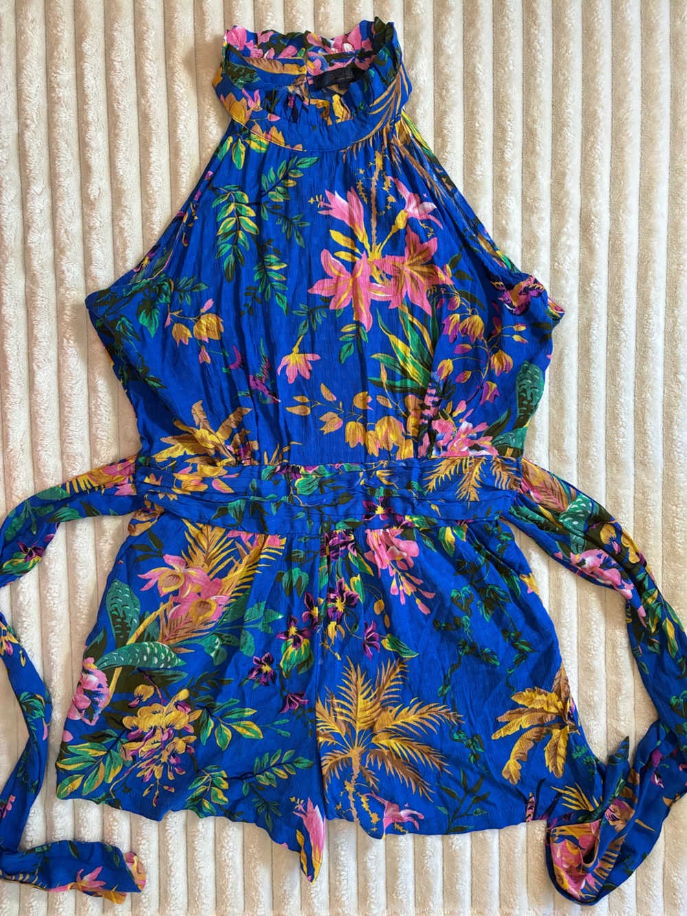 Rachel by Rachel Roy Blue Floral Romper | Women’s L | Sleeveless
